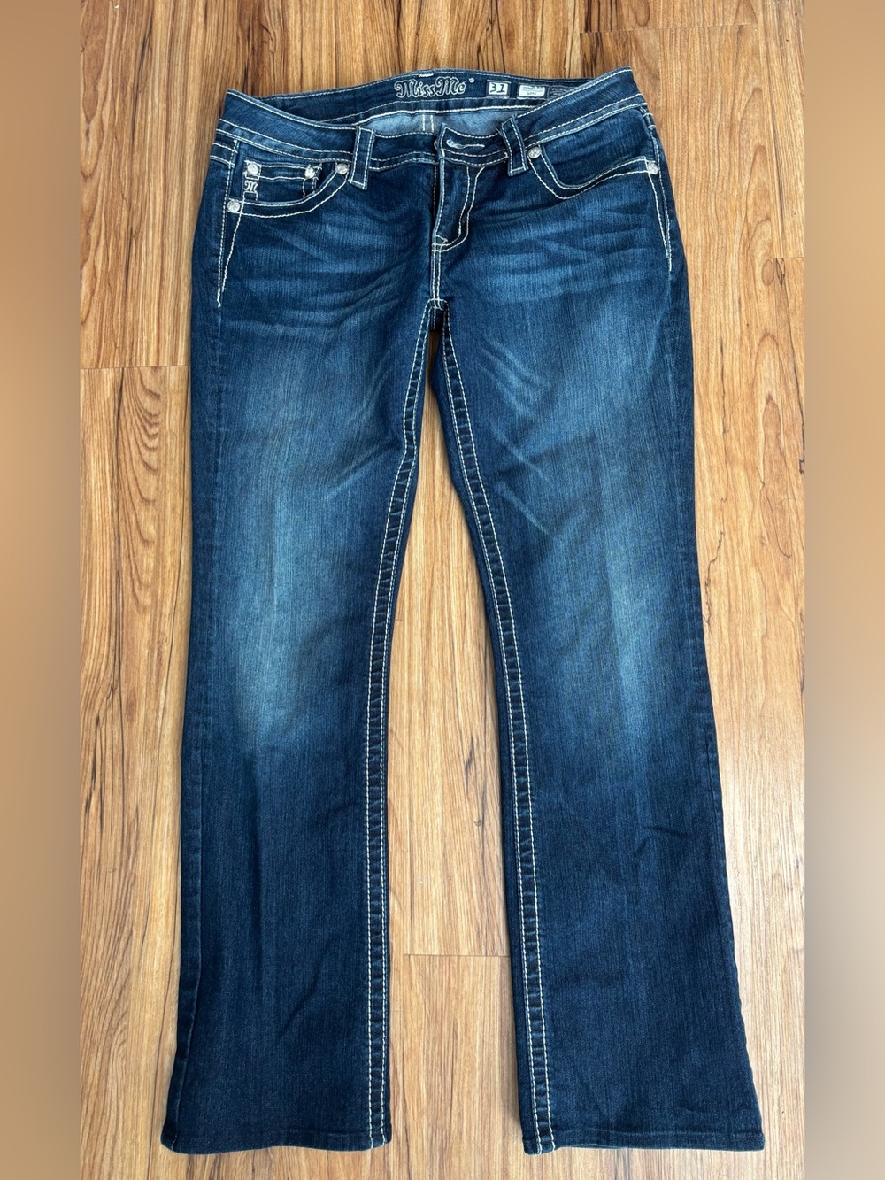 Miss Me Dark Blue Bootcut Stretch Jeans size 31